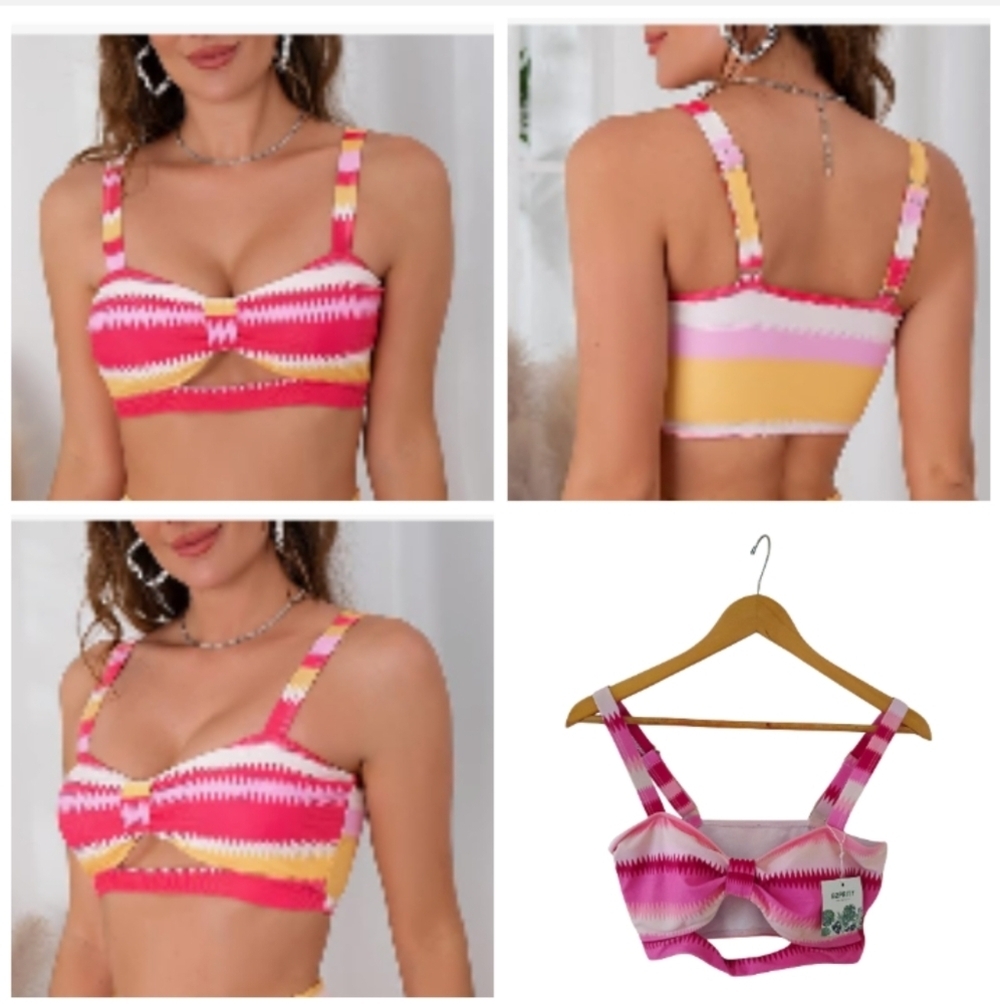 B2prity Women's  Vintage Top Swimwear Size S